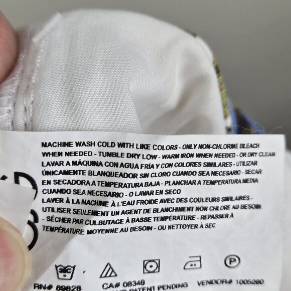 Gloria Vanderbilt "Amanda" White Floral Print Denim Shorts High Rise Size 14 New - Picture 4 of 12